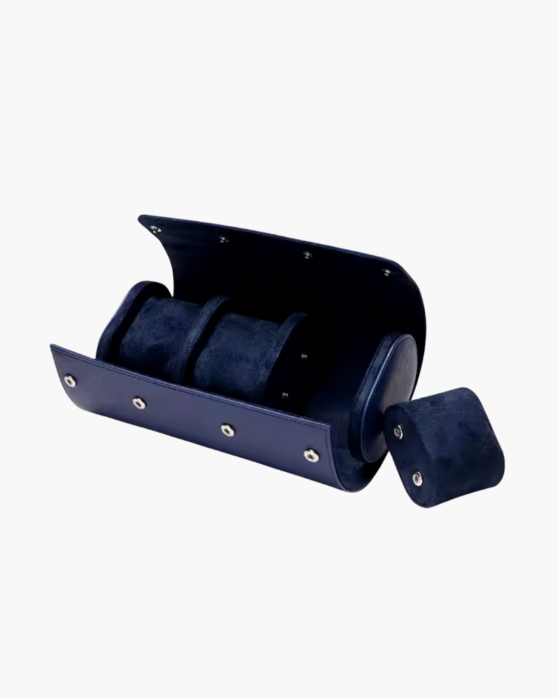 TORINO — Leather Watch Case – Blue